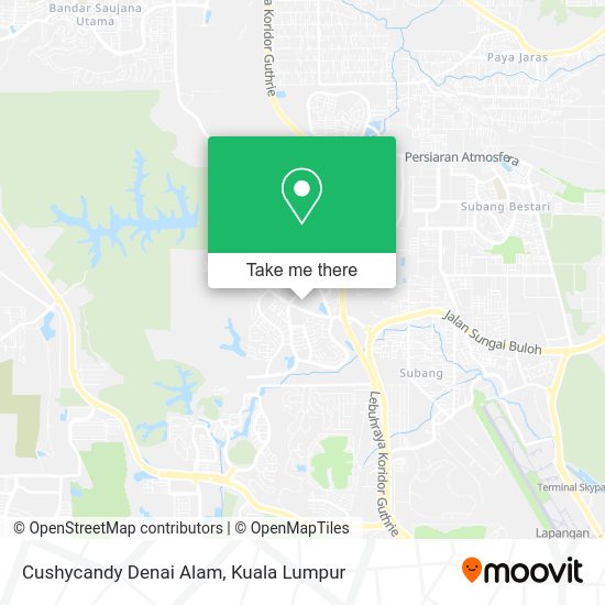 Cushycandy Denai Alam map