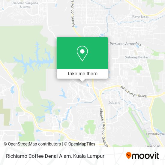 Richiamo Coffee Denai Alam map