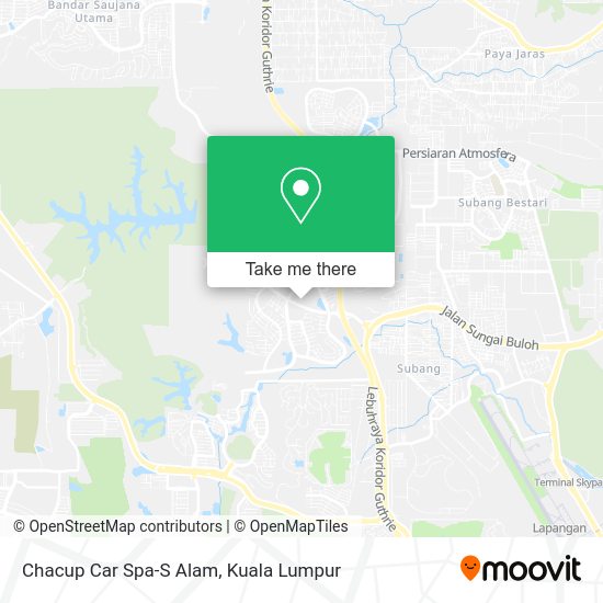 Chacup Car Spa-S Alam map