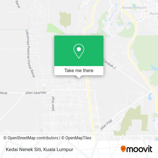 Peta Kedai Nenek Siti