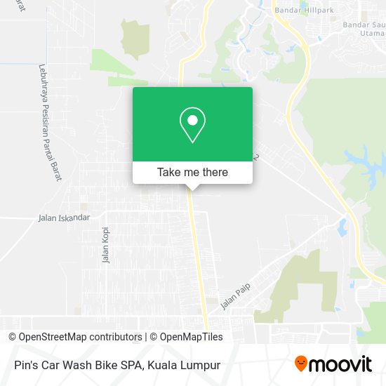 Pin's Car Wash Bike SPA map