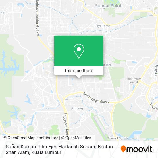 Sufian Kamaruddin Ejen Hartanah Subang Bestari Shah Alam map