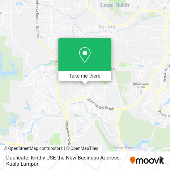 Duplicate. Kindly USE the New Business Address map