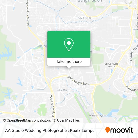 AA Studio Wedding Photographer map