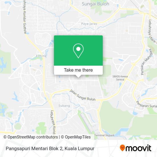 Peta Pangsapuri Mentari Blok 2
