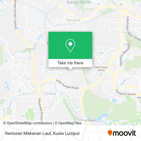 Restoran Makanan Laut map