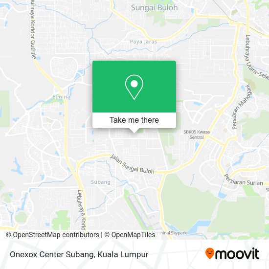 Onexox Center Subang map