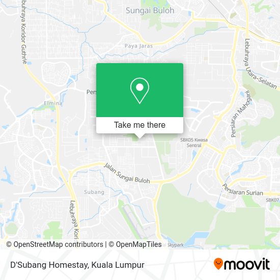 D'Subang Homestay map