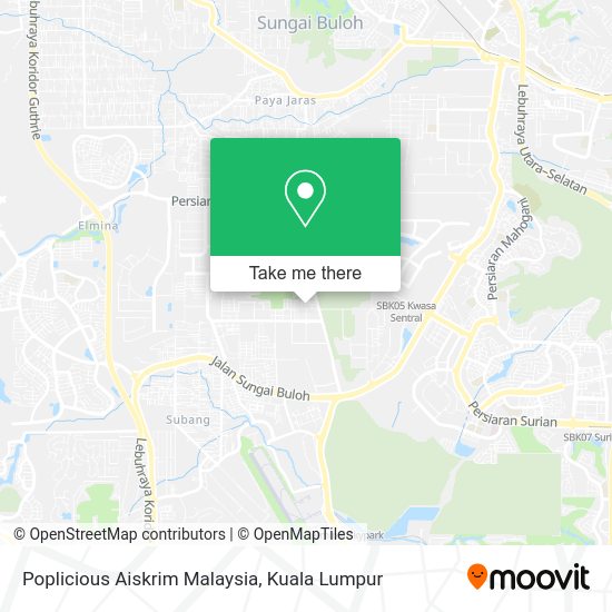 Poplicious Aiskrim Malaysia map
