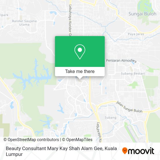 Beauty Consultant Mary Kay Shah Alam Gee map