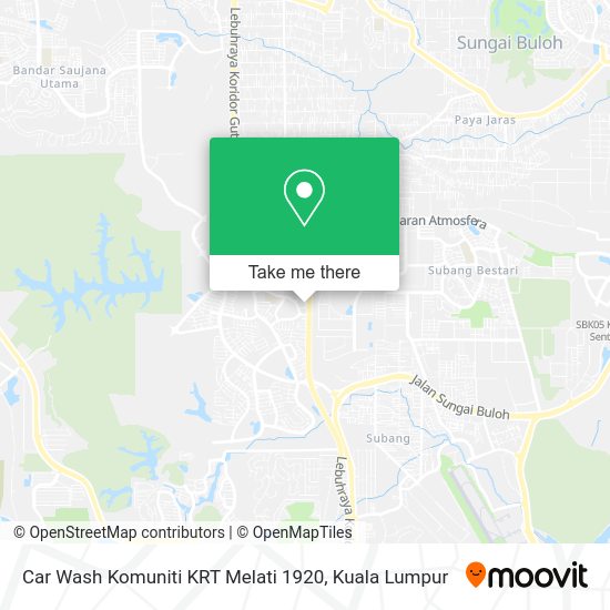 Peta Car Wash Komuniti KRT Melati 1920