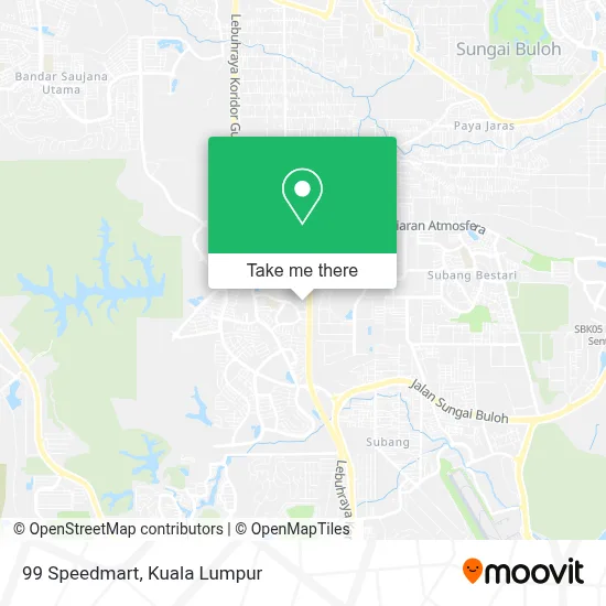 99 Speedmart map