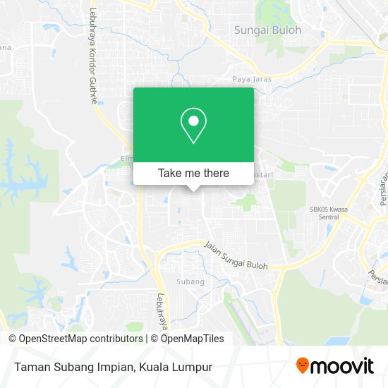 Taman Subang Impian map
