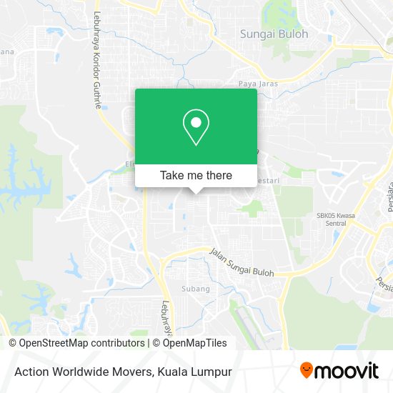 Action Worldwide Movers map