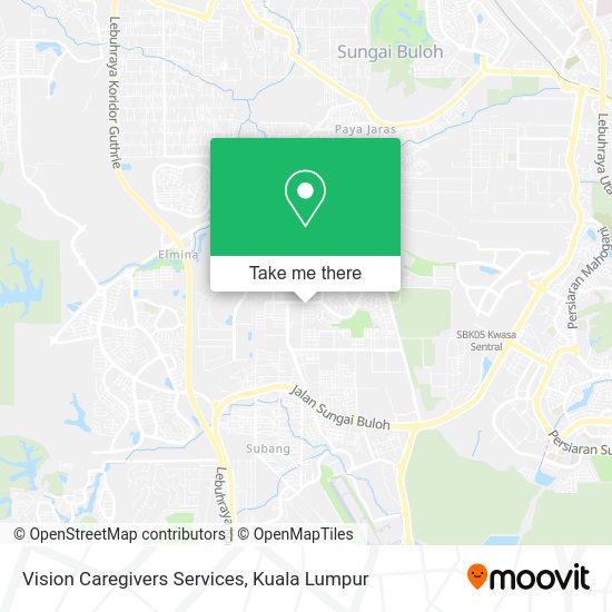 Vision Caregivers Services map