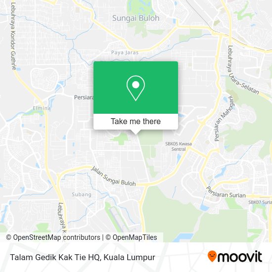 Talam Gedik Kak Tie HQ map