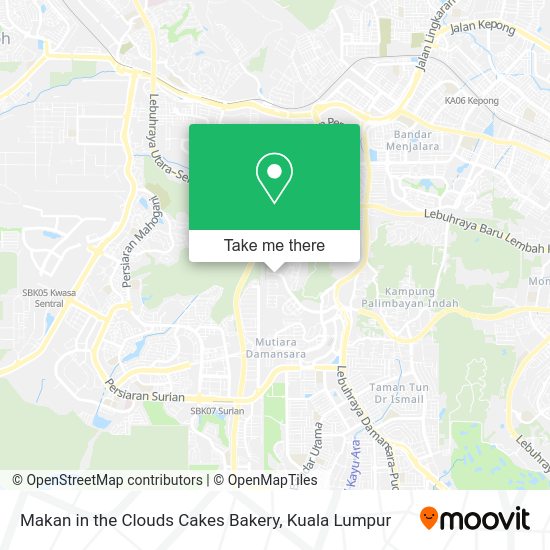 Makan in the Clouds Cakes Bakery map