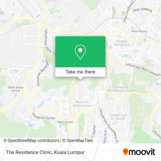 The Residence Clinic map