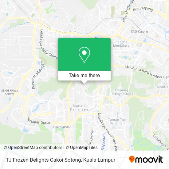 TJ Frozen Delights Cakoi Sotong map