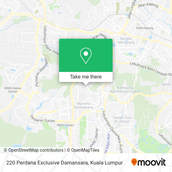220 Perdana Exclusive Damansara map