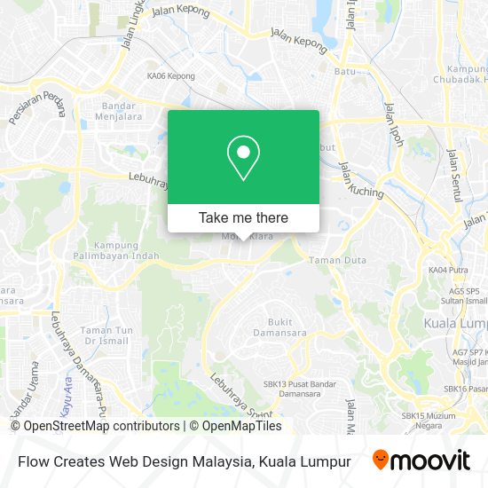 Flow Creates Web Design Malaysia map
