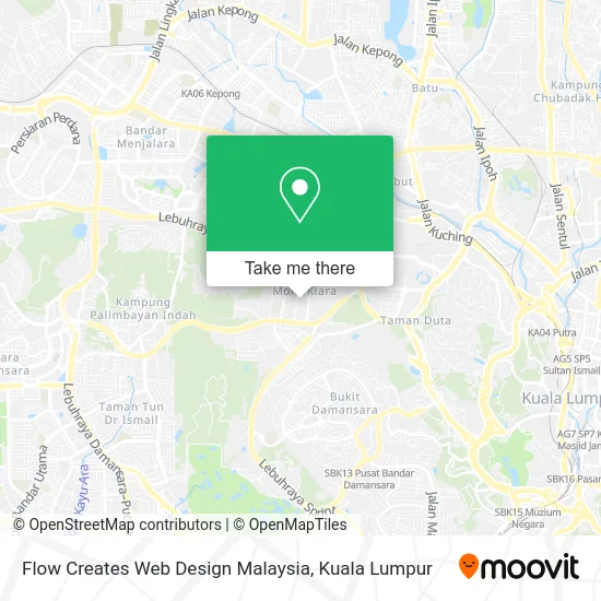 Flow Creates Web Design Malaysia map