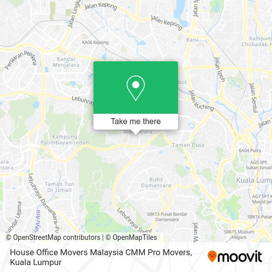 Peta House Office Movers Malaysia CMM Pro Movers