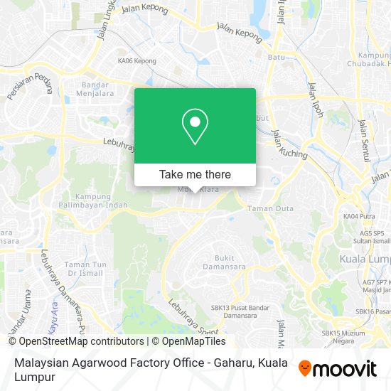 Malaysian Agarwood Factory Office - Gaharu map