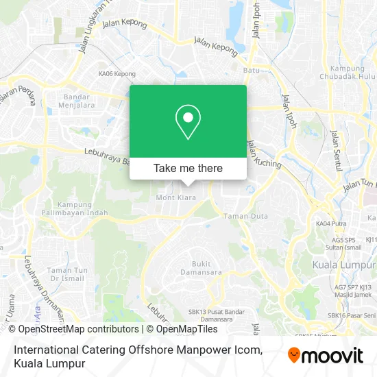 International Catering Offshore Manpower Icom map