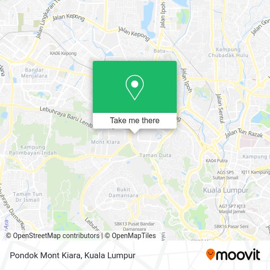 Peta Pondok Mont Kiara