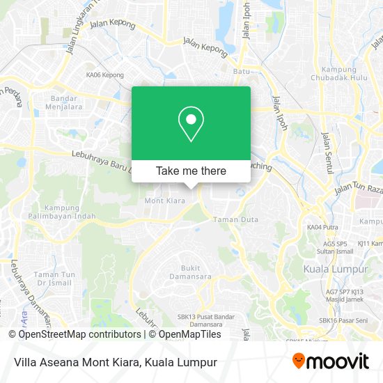 Peta Villa Aseana Mont Kiara