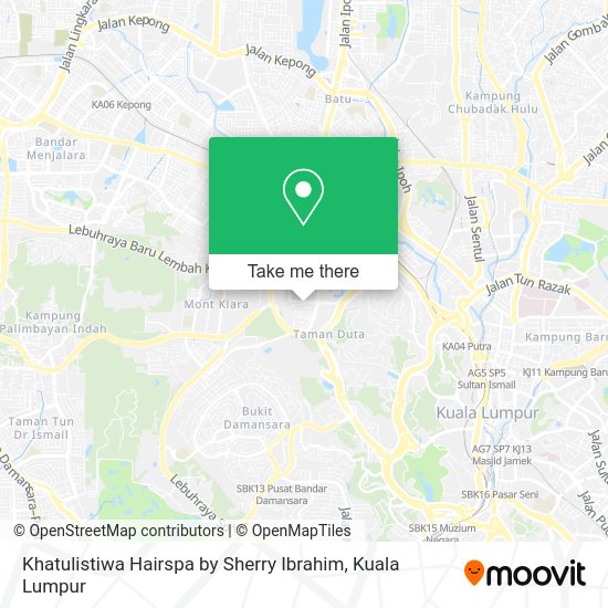 Khatulistiwa Hairspa by Sherry Ibrahim map
