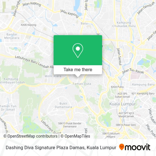 Dashing Diva Signature Plaza Damas map