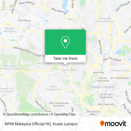 NPM Malaysia Official HQ map