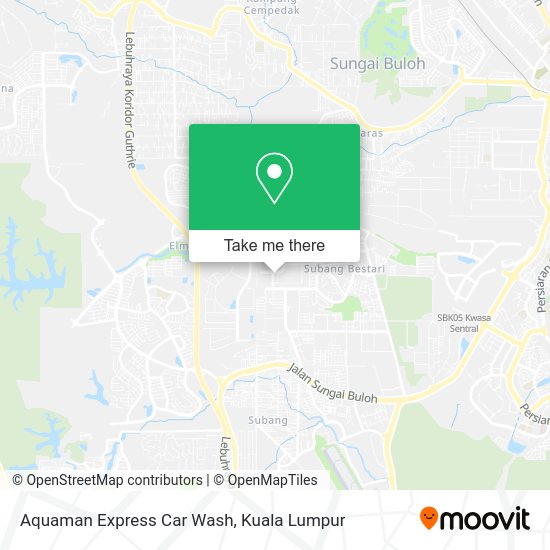 Peta Aquaman Express Car Wash