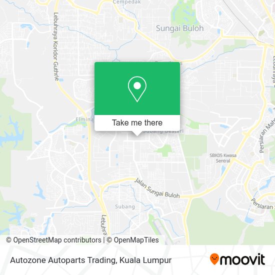 Autozone Autoparts Trading map