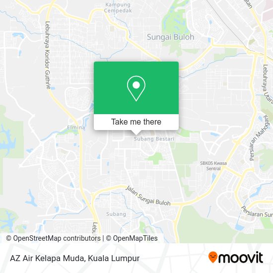 Peta AZ Air Kelapa Muda