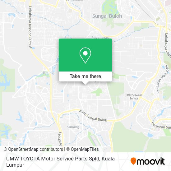 UMW TOYOTA Motor Service Parts Spld map
