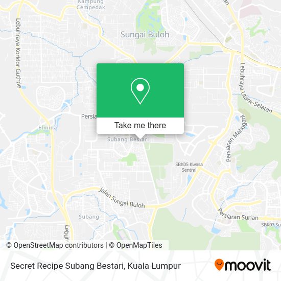 Peta Secret Recipe Subang Bestari