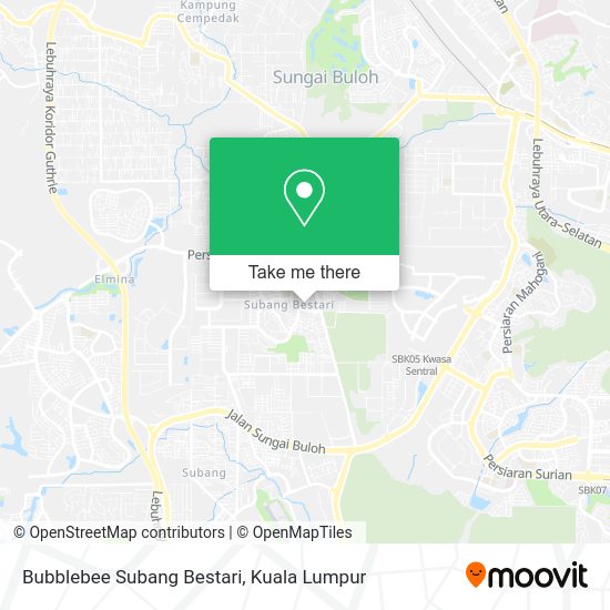 Bubblebee Subang Bestari map