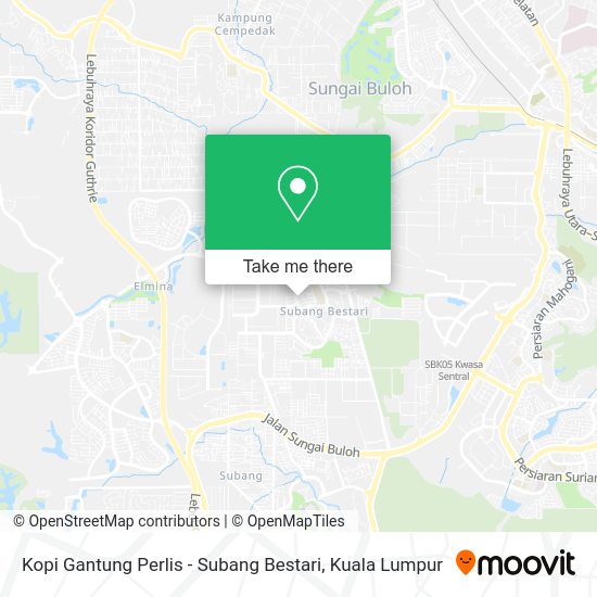 Peta Kopi Gantung Perlis - Subang Bestari