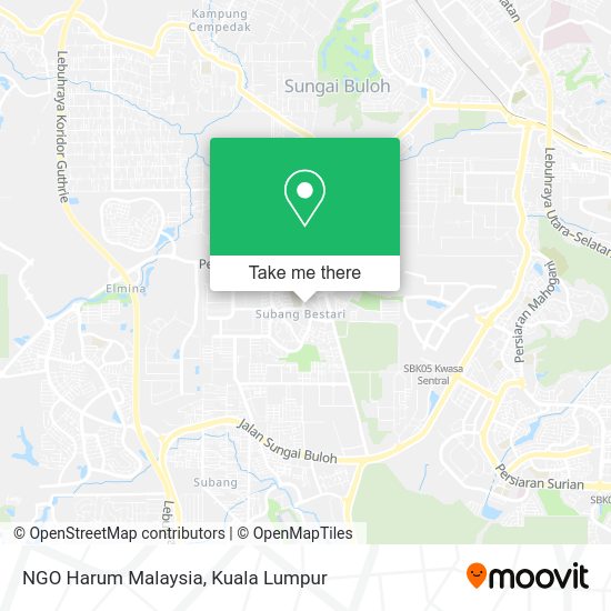 NGO Harum Malaysia map