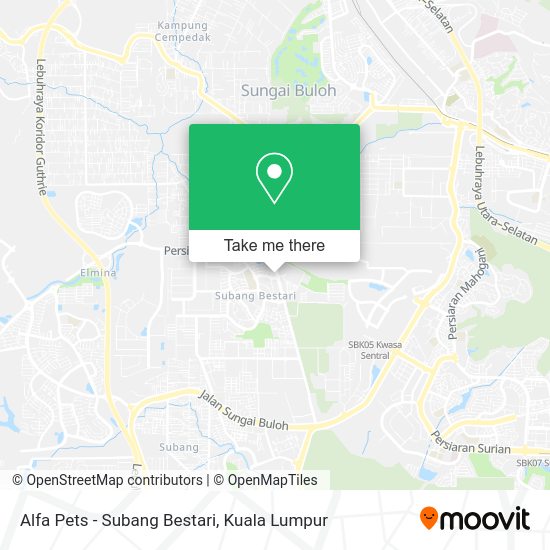 Peta Alfa Pets - Subang Bestari