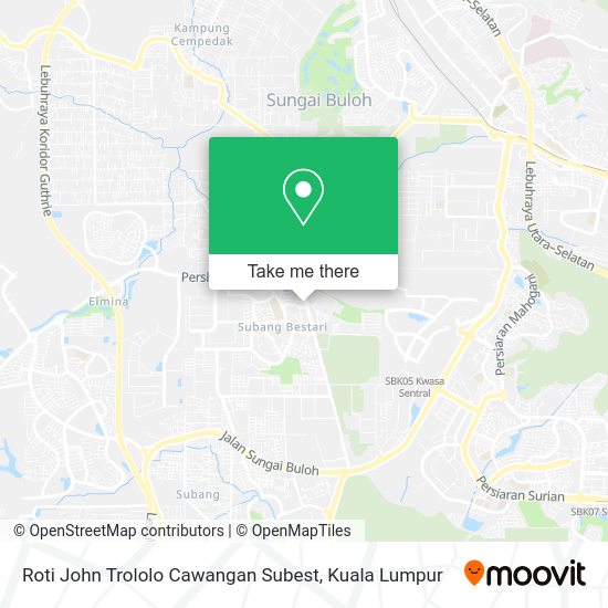 Roti John Trololo Cawangan Subest map
