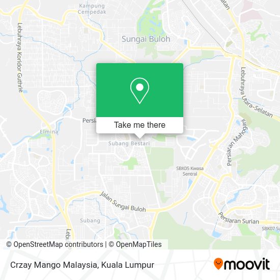 Crzay Mango Malaysia map