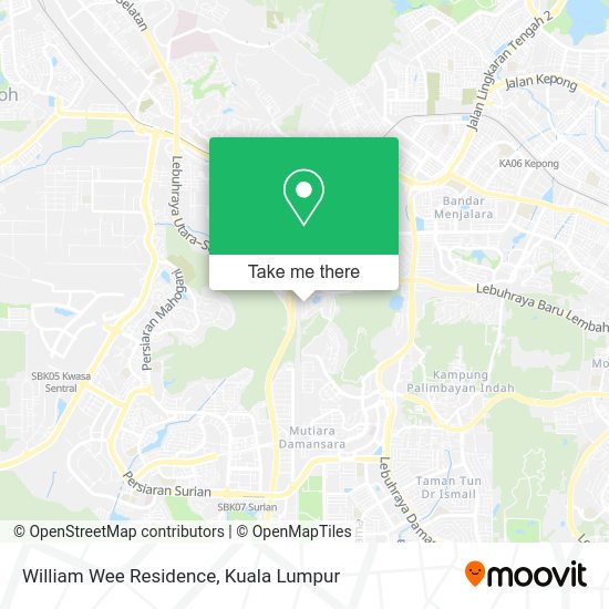 William Wee Residence map