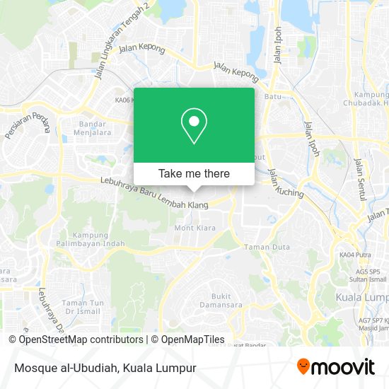 Mosque al-Ubudiah map