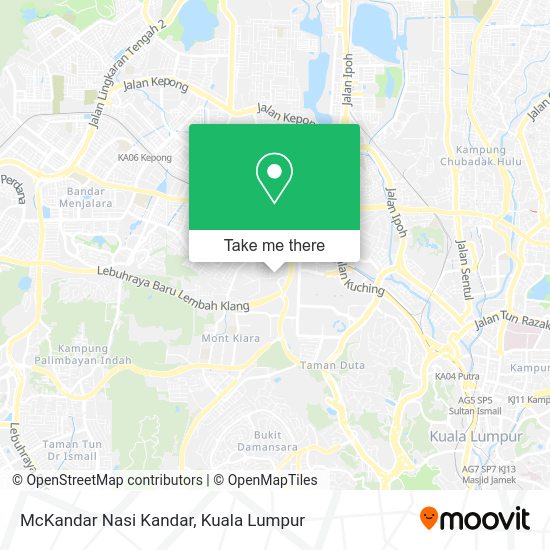 Peta McKandar Nasi Kandar