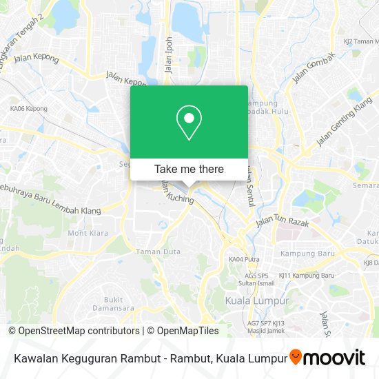 Kawalan Keguguran Rambut - Rambut map