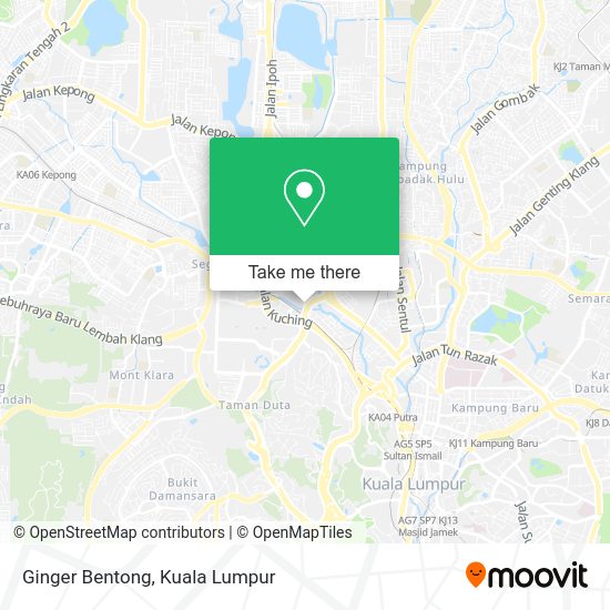 Ginger Bentong map